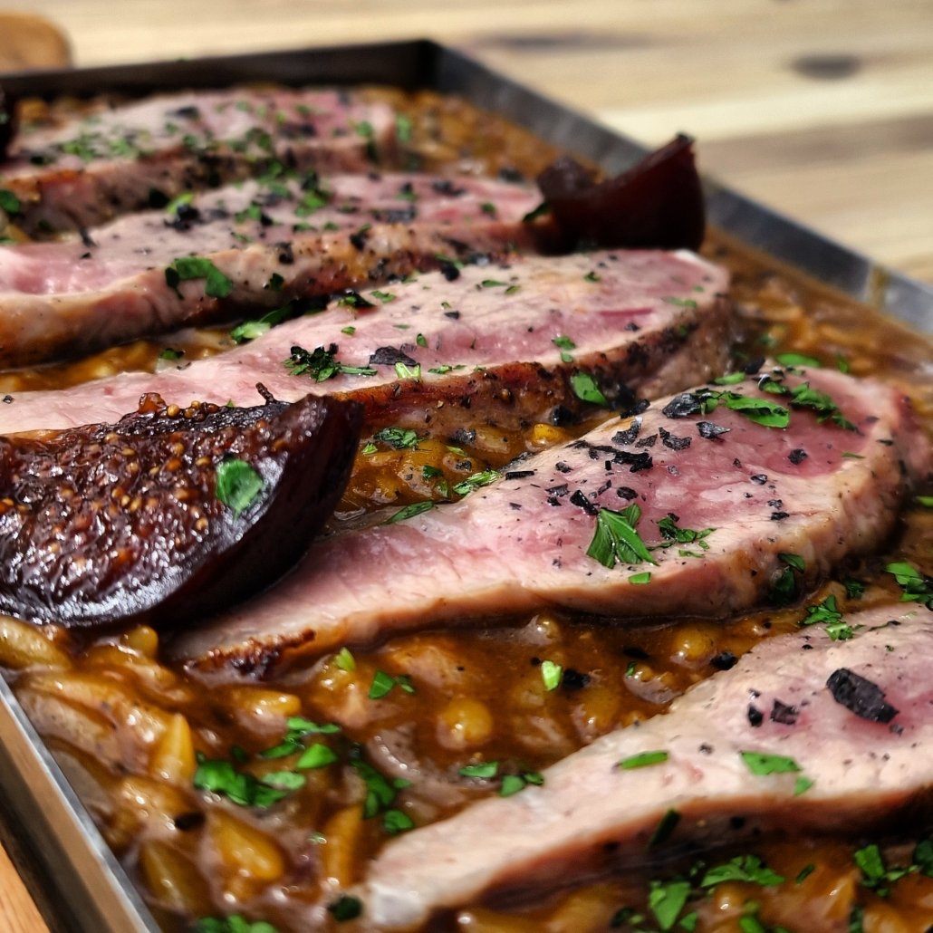 Presa ibérica a la brasa con patatas del Mirador Don José